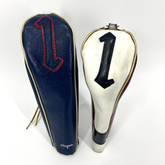 Vintage Golf Club Covers Set of Two Hogan Blue Cover and White Cover #1 - Picture 6 of 6